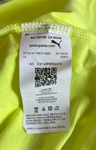 Puma Kids 3 Piece Set Boys Size 5 Yellow Blue Grey Shirt Pants Logo Outfit NWT - Picture 6 of 9