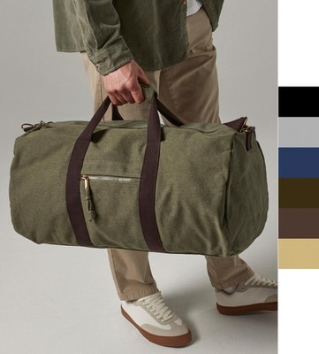 Quadra Used Look Umhängetasche 45 Liter - Desert Canvas Holdall QD613 - NEW
