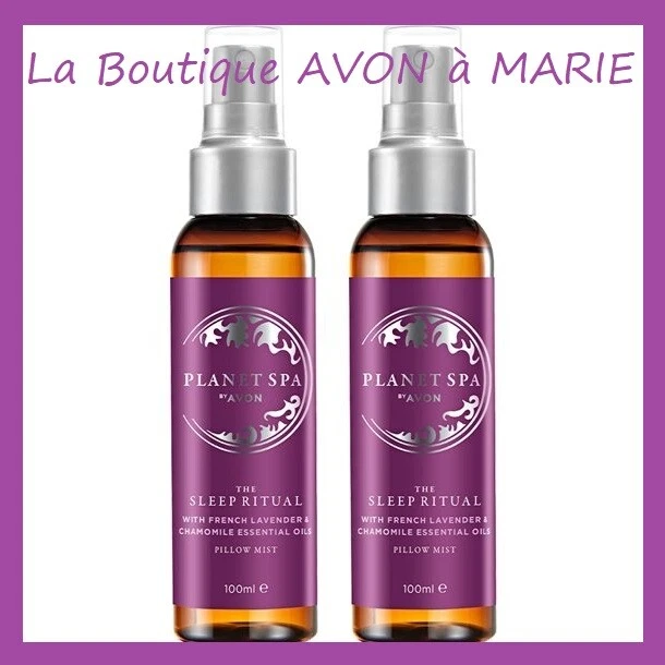 2 X BRUMES D'oreiller en vapo Lavande Nuit paisible SLEEP RITUAL AVON
