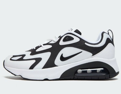 nike air max 200 white black