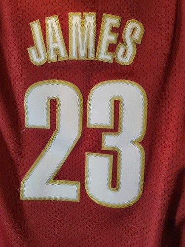 Camiseta deportiva Nike Swingman LeBron James #23 de los Cleveland Cavaliers para niños jóvenes talla L +2 - Imagen 6 de 7