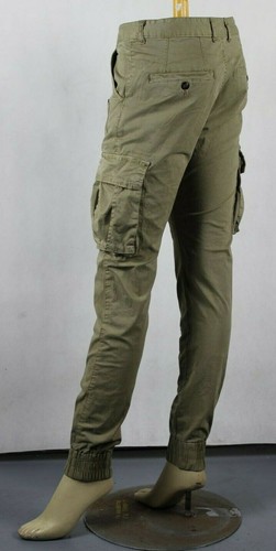 Men's Cargo Pants Trousers Elastic 