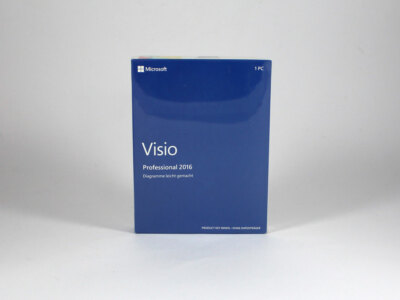 Visio 2016 Professional 32-Bit, x64 Vollversion, deutsch - neu, SKU: D87-07123