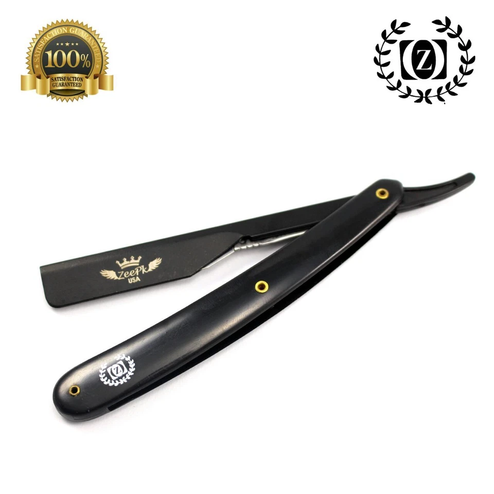 MAQUINILLA DE AFEITAR RECTA PARA HOMBRE BARBERO (BARBA) CORTE GARGANTA 100 HOJAS DERBY Foto 2 de 3