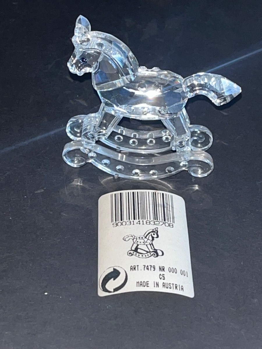 スワロフスキー　Swarovski 馬　made in Austria Swarovski Crystal Rocking Horse Figurine Made In Austria 2.5
