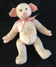 Vintage  Ganz Collection Pink Little Piggy Cottage Collectible By Ganz “rose” 99