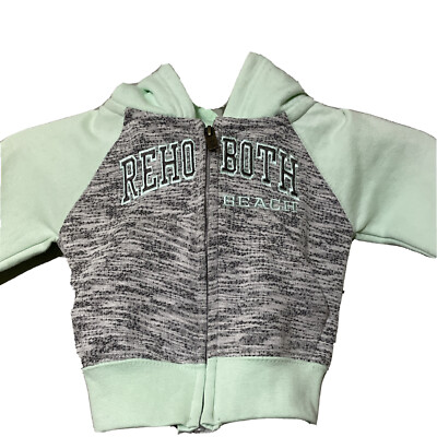 Ragwear USA Infant Green Gray Rehoboth Beach Full Zip Jacket Size 24M New