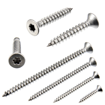 Spanplattenschrauben Edelstahl A2 VA V2A Torx Ø3 6mm Holzschrauben Vollgewinde