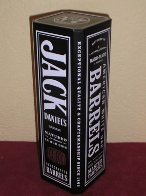 Whiskybox JACK DANIEL'S leer / Empty tin from France / DOSE 