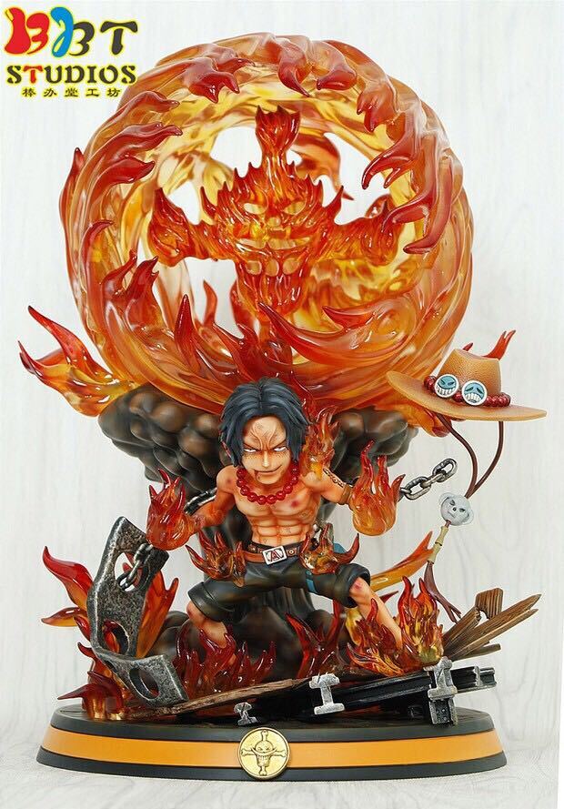 BBT Studios One Piece Portgas D. Ace Resin Model Statue Limited