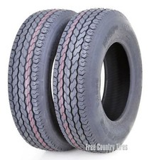 2 New Free Country Trailer Tires St22575d15 225 75 15 H78-15 Bias 8pr Lr D