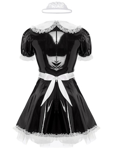 vestito damigella omens vestito uniforme sexy lingerie cosplay intimo da notte - Foto 34 di 123