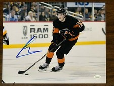 Philadelphia Flyers Nolan Patrick Signed Autographed 11x14 Photo JSA COA #1