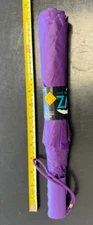 Weather Zone Automatic Oversize Purple Manual Push-Button Umbrella 38" Arc