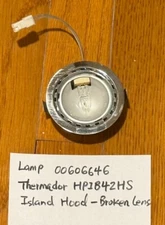 Hood Lamp 00606646 No Cover Thermador HPIB42HS Island Hood Hrt-Lnd Hood Shelf