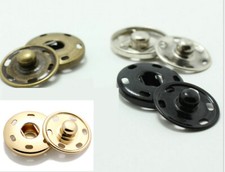 10mm ,15mm 19mm 21mm 30mm Metal Snap Fastener Spring Press Studs Button Sew on
