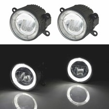 Für Dacia Duster Logan Sandero 2x LED Tagfahrlicht Nebelscheinwerfer rund 90mm