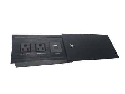 Pop up Outlet Desktop Connection Box with Power USB and Type C Charger