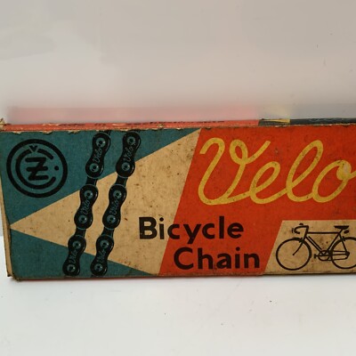 Vintage Velo Bicycle cycle chain Box #WE4 UK