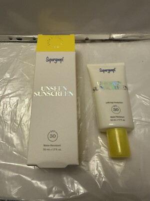 Supergoop! Unseen Sonnencreme LSF30 50ml/GEBURTSTAG/PARTY/Urlaub/Reise/Geschenk/Neu.