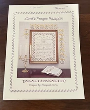 Vintage 1989 Cross Stitch Design Chart “Lord's Prayer Sampler” By Margaret McKee