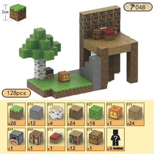 My World Magnetic Building Block Set STEM Mine Craft Toys Tiles Pixel Cube 2CM - Picture 60 of 78
