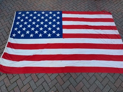 JFK Wahl gedruckter Wahlkampf 50 Sterne Flagge 1960 Bundesstaat West Virginia, geflogen.