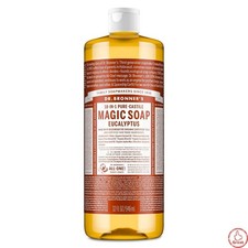 Dr. Bronner's Magic Pure Castile Liquid Soap Bodywash - Eucalyptus - 32 fl oz