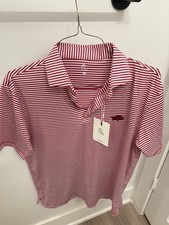 Rhoback Arkansas Razorbacks Sold Out Perf Polo Med NWT Nev Worn Orig Packaging