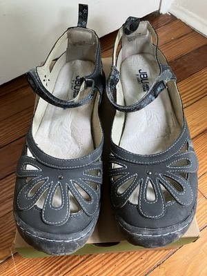 Womens Size 11 JBU by Jambu Wildflower Encore Mary Jane Shoes Charcoal, vegan