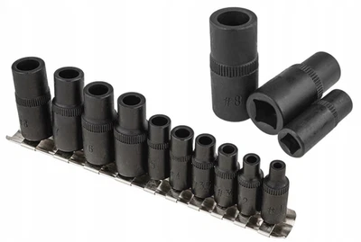 FALCON Gewindeschneider Nusssatz 10-tlg Steckschlüssel Satz für Gewindeschneidbohrer