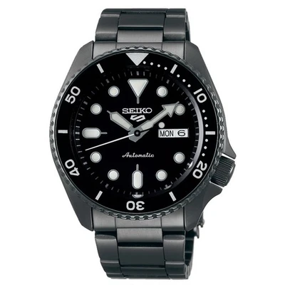 SEIKO 5 Sports SRPD65K1 Montre Homme Automatique 100 m Acier Noir 42,5 mm - Photo 1/4