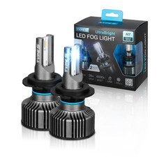 TYPE S - H7 UltraBright LED Fog Light - 1800LM Each, 6500K, 26W, 2 pack