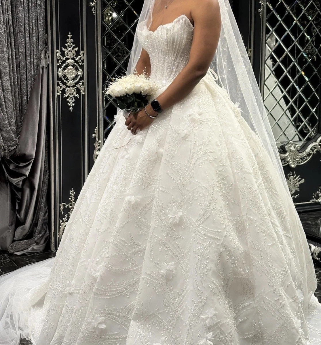 Princess Organza Ball Gown/Duchess Wedding Dresses for sale | eBay UK