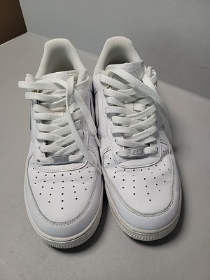 Nike Air Force 1 Low '07 Mens Size 9.5 Triple White Shoes CW2288-111 Sneakers