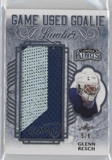 2019 Leaf Lumber Kings Game Used Goalie Platinum 5/8 Glenn Resch #GUGL-07 17ex