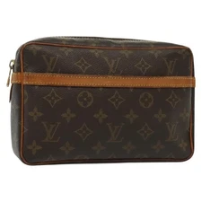 LOUIS VUITTON Monogram Compiegne 23 Clutch Bag M51847 LV Auth yk19297