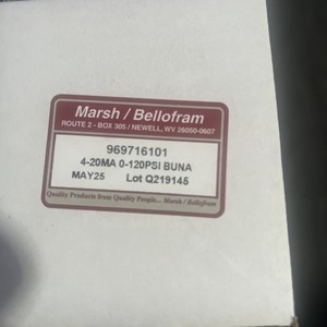 MARSH BELLOFRAM 969-716-101 / 969716101 4-20MA 0-120PSI BUNA NEW IN BOX !!