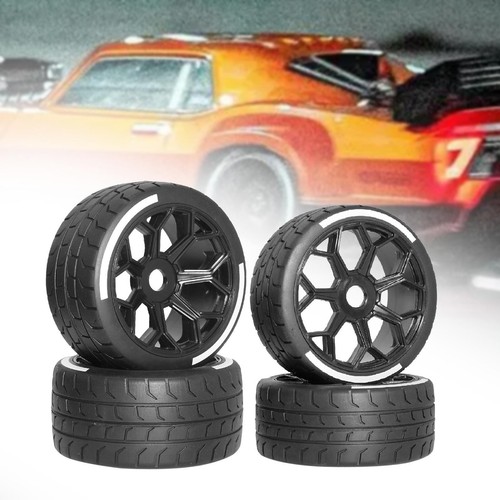 4x 1/7 RC Car Tires Upgrade Accs - Picture 3 of 7