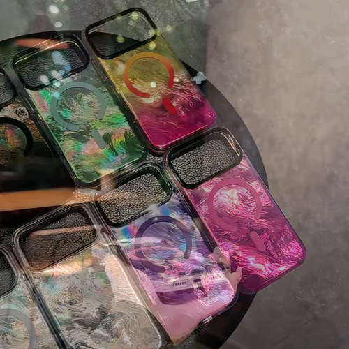 NUEVA Funda MagSafe Gradiente Estampado Glaciar para Apple iPhone 17 Pro Max Air - Vídeo 1 de 1