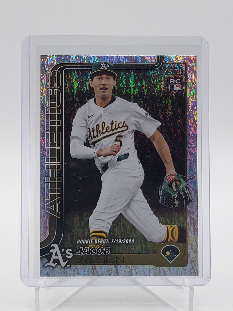JACOB WILSON 2025 TOPPS UPDATE ROOKIE DEBUT HOLO FOIL ATHLETICS RC Q5686