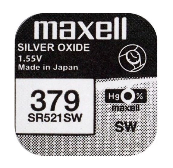 Maxell Battery SR521SW 379 pack of 1