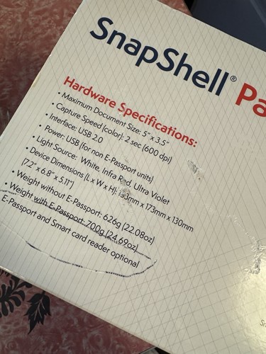 Acuant SnapShell Passport and ID Camera Scanner Reader - Photo 3/4