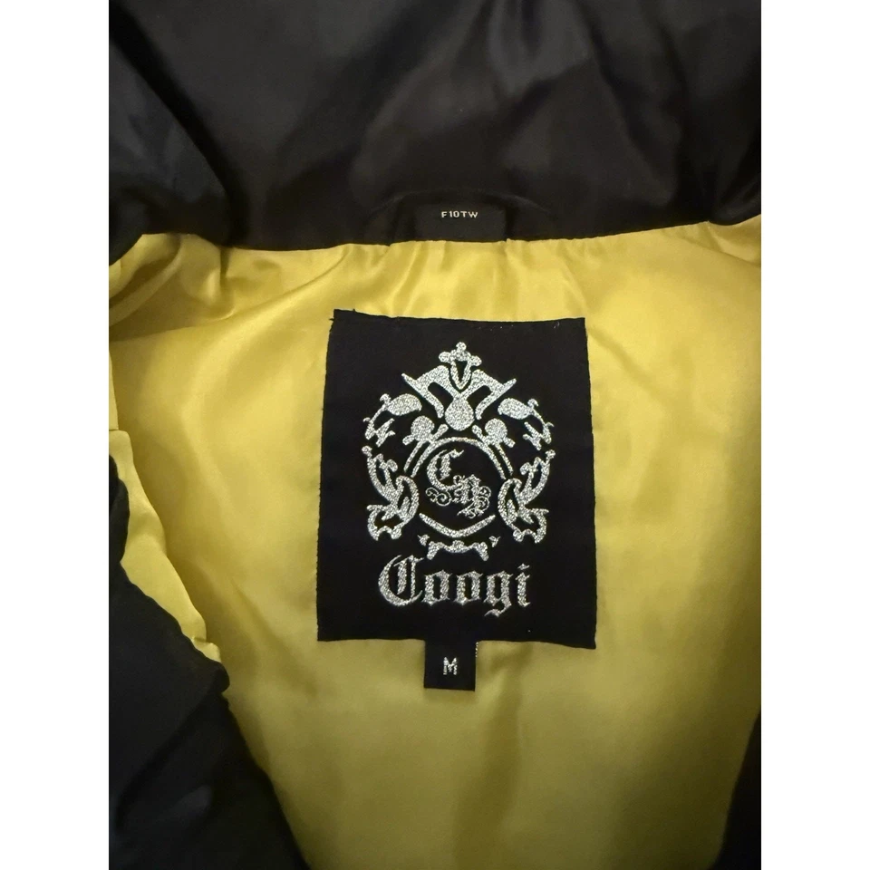 COOGI Puffer Vest Womens Medium Logomania Streetwear Hip Hop Colorful 90s Urban - Image 3 of 3