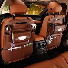 Car Seat Back Organizer PU Leather Multi…