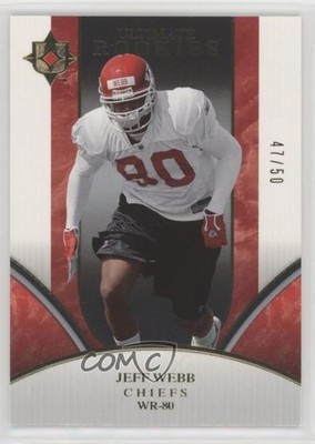 2006 Upper Deck Ultimate Collection Rookies Gold 47/50 Jeff Webb Rookie RC 0q3