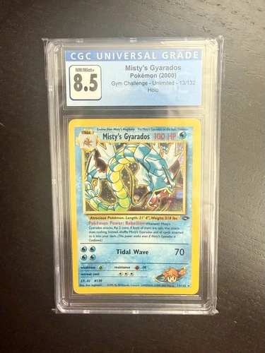 2000 Pokémon Misty's Gyarados #13 Gym Challenge Holo CGC 8.5