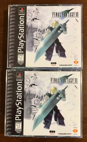 Final Fantasy VII Black Label PlayStation 1 PS1 Complete in Box (CIB) Tested!