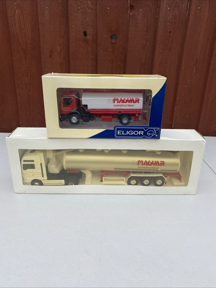 Paquete Eligor escala 1:43 MAN TG XXL Citerne Magyar 112423 y PORTEUR RENAULT Foto 3 de 4