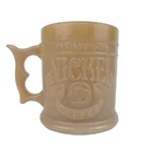 Vintage Whataburger Butterscotch Milk Glass Mug 1980s Promo “Nickel” Design